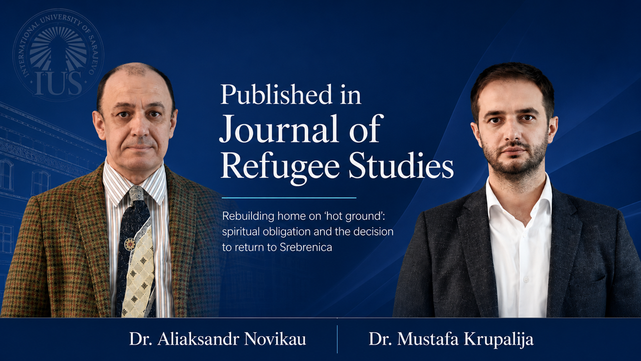 IUS Researchers Contribute to YTB-Supported Project on Post-War Return to Srebrenica IUS Researchers Contribute to YTB-Supported Project on Post-War Return to Srebrenica
