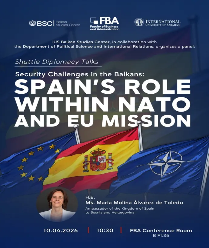 Shuttle Diplomacy Talks: Security Challenges in the Balkans: Spain’s Role within NATO and EU Mission