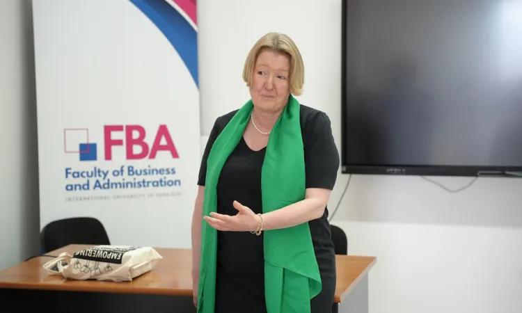 Czech Ambassador Jana K. Lolić Šindelková Visits IUS for Shuttle Diplomacy Talks